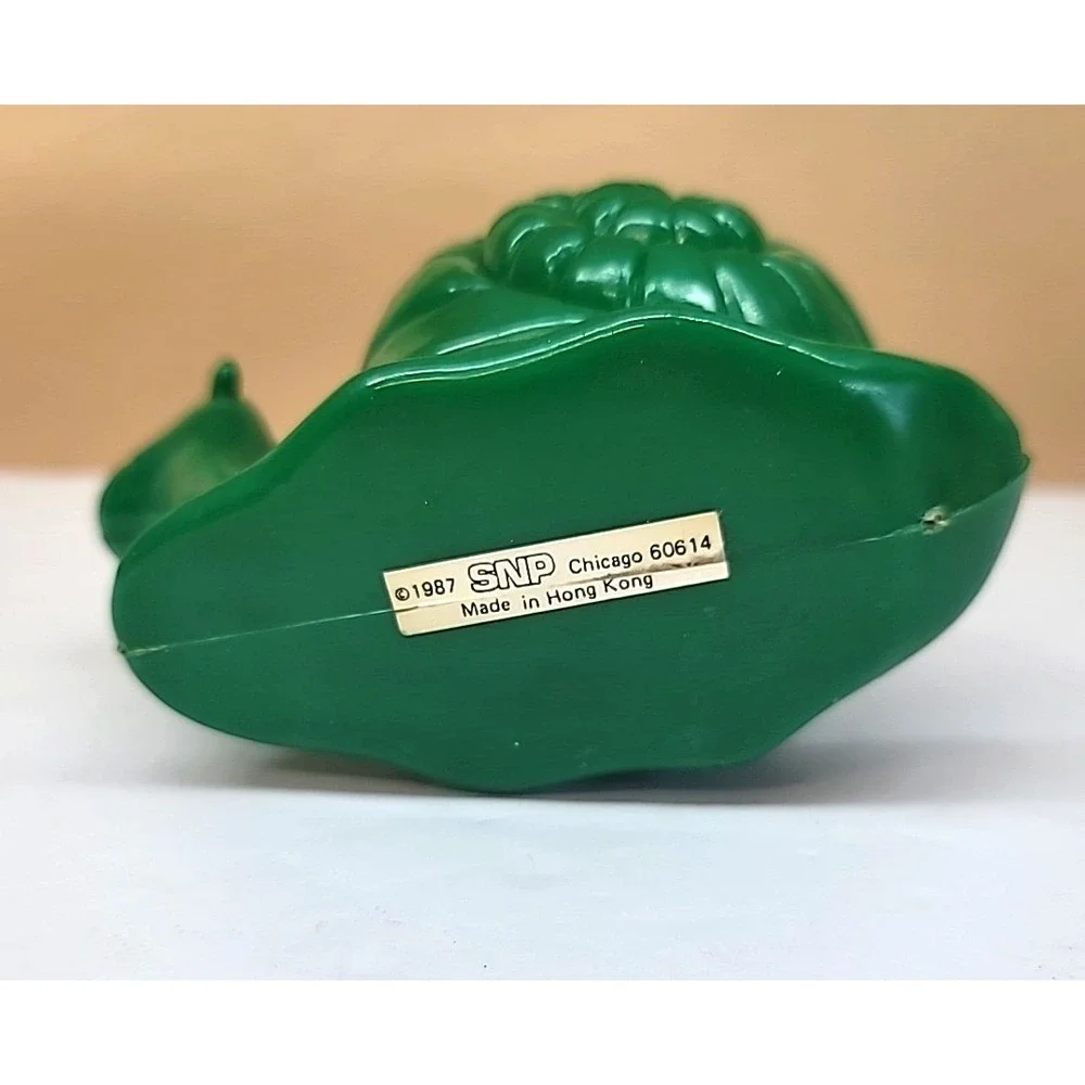 Vtg Kids Green Snail Tape Dispenser w/Wiggle Eyes-Retro Office Desk Accessory